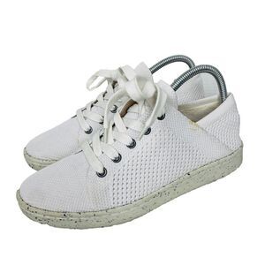 EILEEN FISHER Womens Clifton 4 White Knit Sneaker Lace Up Shoes Comfort Size 9.5